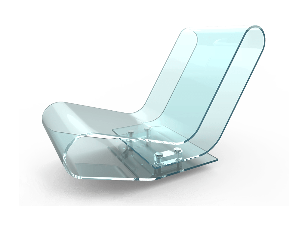 Chaise Longue in metacrilato sp.10