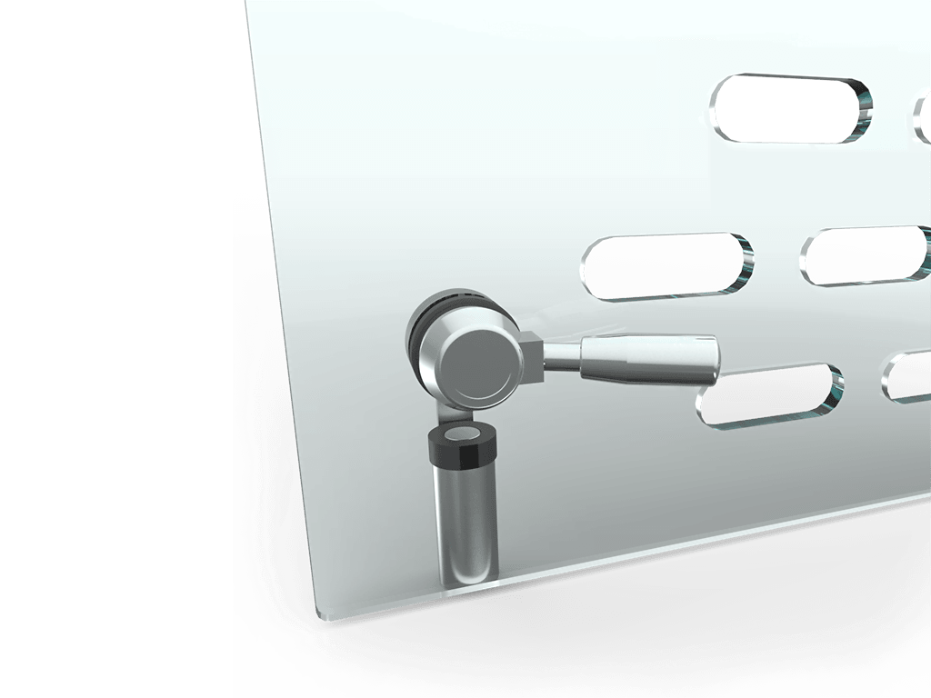 Dettaglio: Porta in vetro per macchina con flusso lamellare per settore farmaceutico